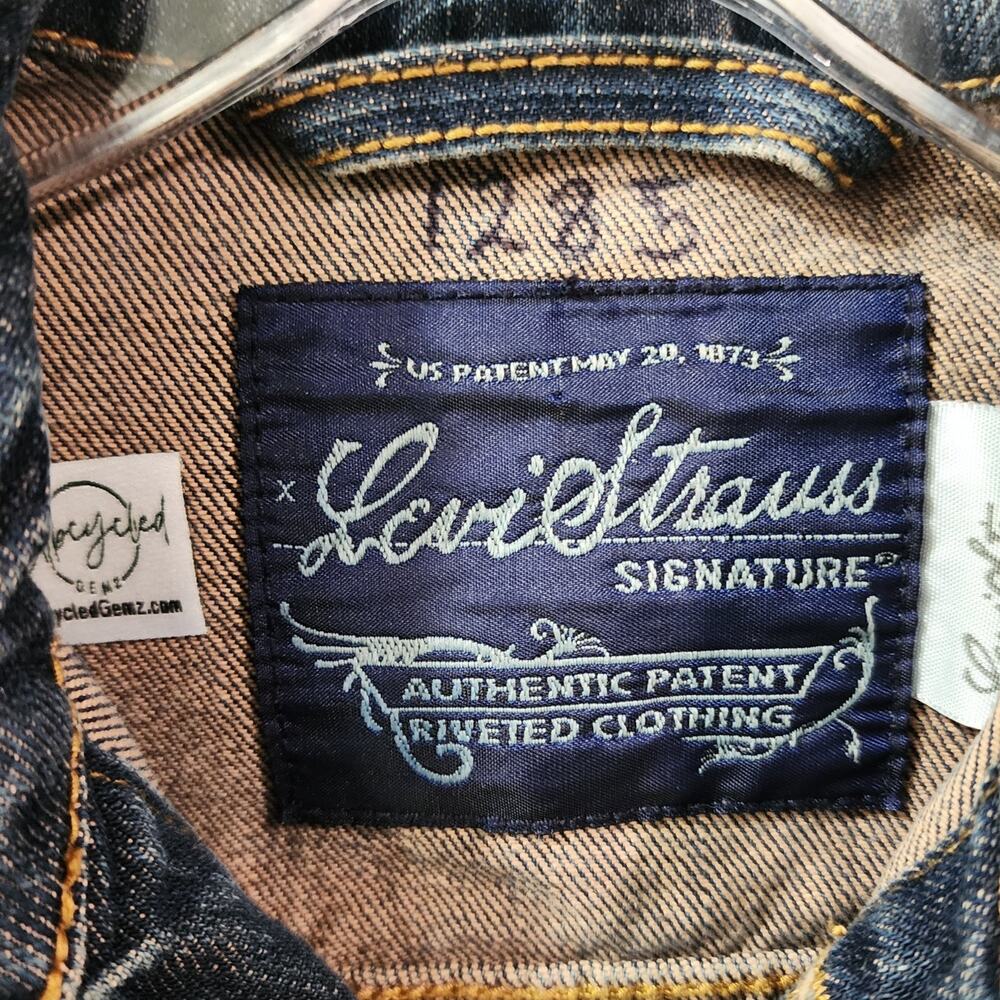 Para El Que Cree Todo Es Posible Custom Upcycled Vintage Levi's Jean Jacket, S - Picture 3 of 5